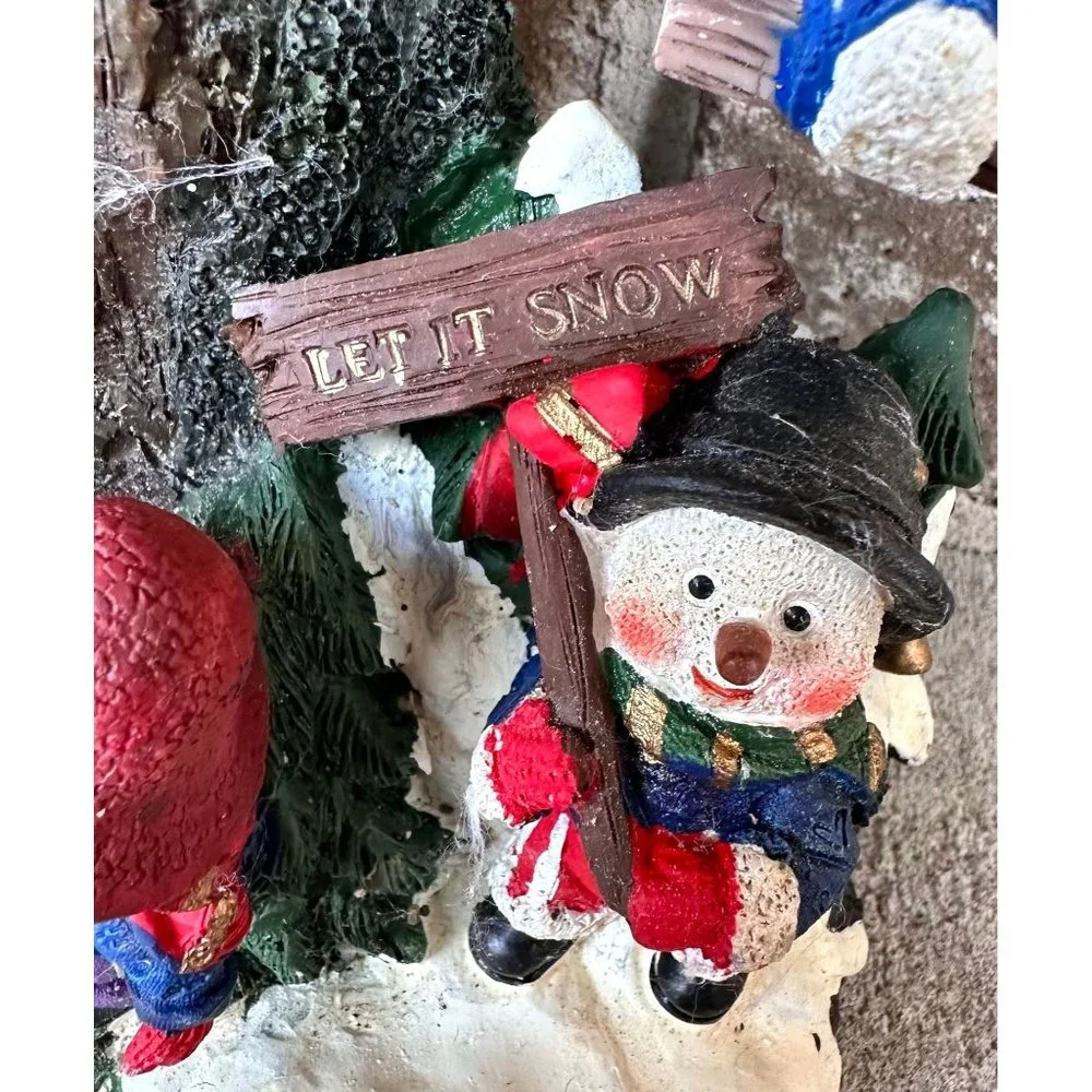 Vintage Holiday Collection Snowman Musical Lights   Music Tested Works C…